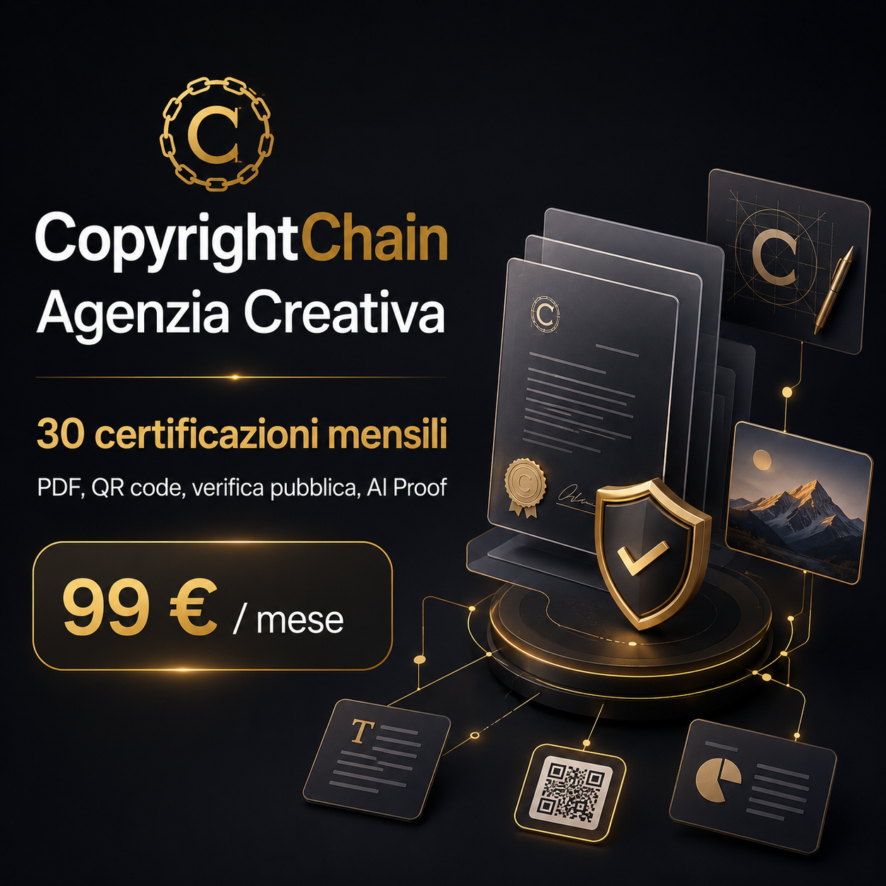 CopyrightChain Business 99 per agenzie, studi e imprese